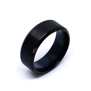 Stilren ring herr i rostfritt stål 19-21 mm - Black