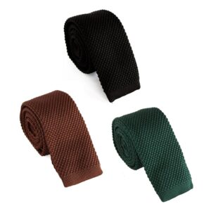 Smal stickad slips enfärgad - Olika färger