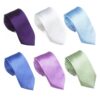 Smal / slimmad enfärgad slips - Olika färger