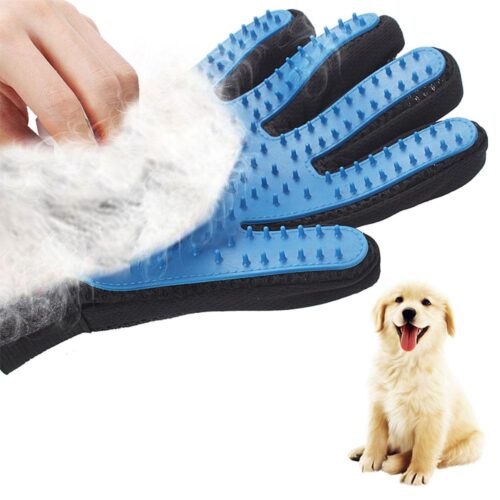 Handske / borste i silikon för borsta hund / katt