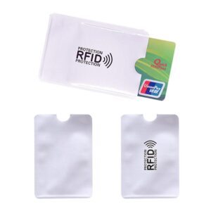 RFID-ficka för kreditkort i aluminium 3-pack