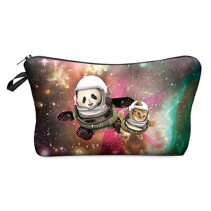 Tuff sminkväska med tryck - "Space Panda"