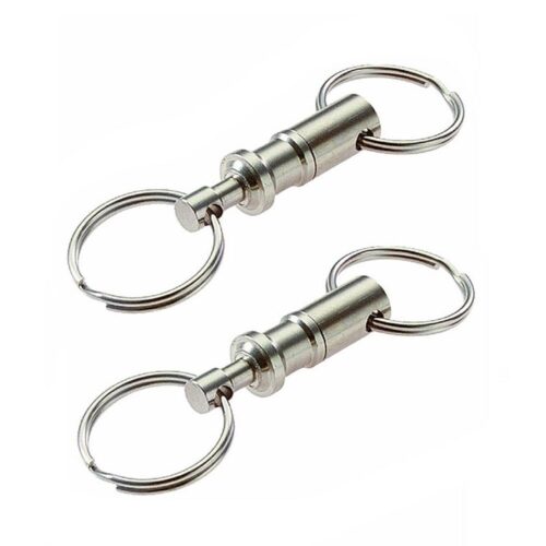 Quick Release smidig nyckelring i metall 2-pack