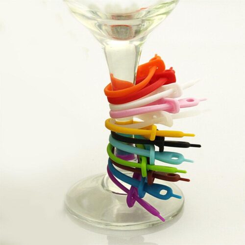 Glasmarkörer för festen - Band i 12 färger