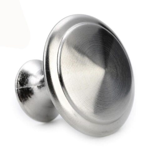 Knoppar 2-pack - Enkla knoppar i metall - Silverfärg