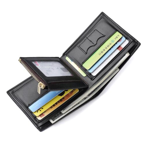 Stilren plånbok i konstläder - Flera varianter