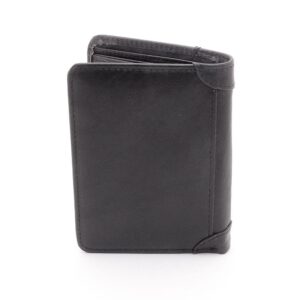 Plånbok Raw Trifold Horizontal Leather - Svart