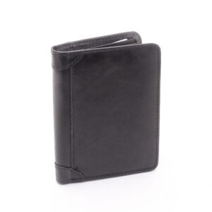 Plånbok Raw Trifold Horizontal Leather - Svart