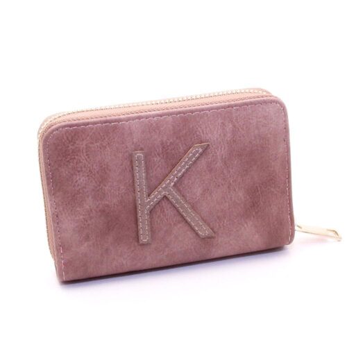 Damplånbok Zip Around Clutch Letter - Flera färger