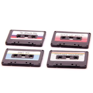Kylskåpsmagneter - Kassettband Retro Mix Tape 4-pack