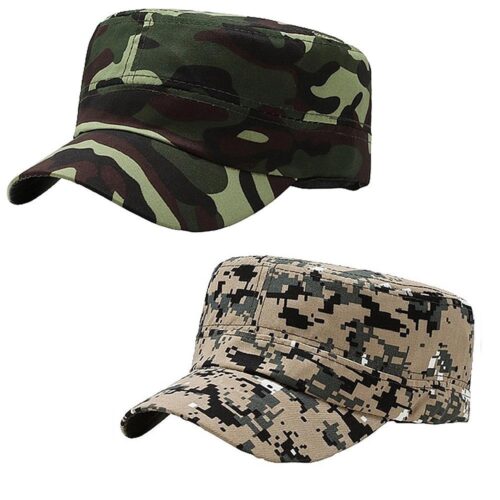 Militärkeps Kamouflage Camo - Grå eller Beige