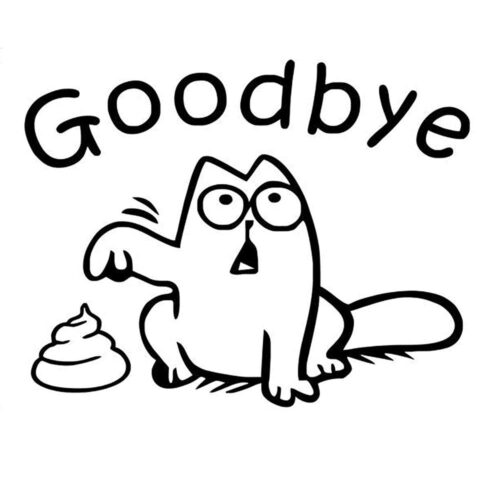 Toasticker - Goodbye Katt med bajs