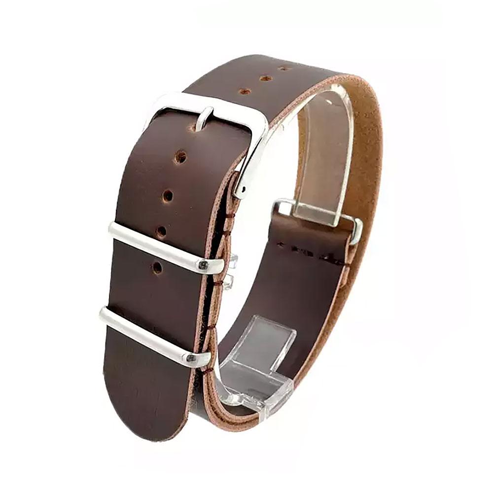 KHS Natoband Tan - Cinturino Di Ricambio Originale Extra Lungo XXL - Larghezza 22 Mm, Lunghezza 39 Cm - Per Orologi KHS Tactical E Navigator