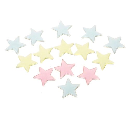 Väggdekoration - 100-pack självlysande stjärnor i flera färger