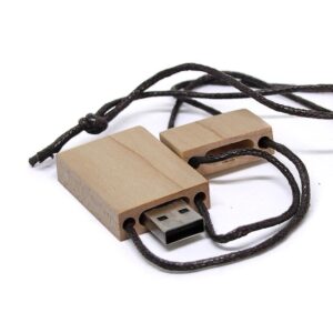 USB-minne 32 GB - Trä med rep