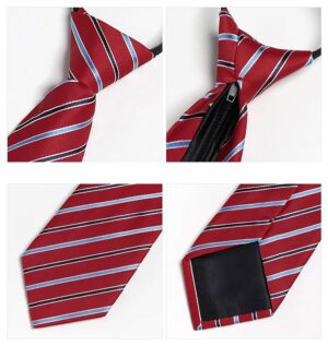 Färdigknuten slips med mönster Vuxen 48 x 8 cm - Flera varianter
