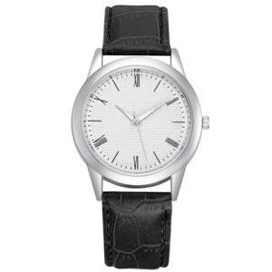 Clean Classic Herrklocka stilren m läderarmband - Flera färger