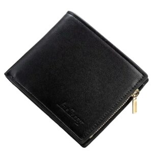 Smidig rymlig plånbok med myntfack - Svart