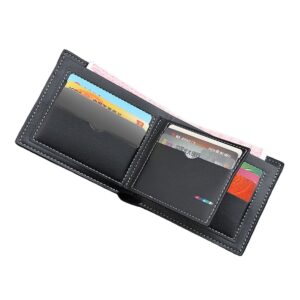 Rymlig plånbok i tuff design m mjukt konstläder