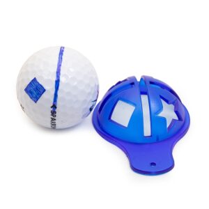 Golfbollsmarkeringsmall - Blå