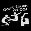 Dekal till bil "Don't touch my car" - Flera färger