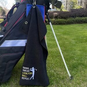Golfhandduk - Swing, Swear, Look for Ball, Repeat